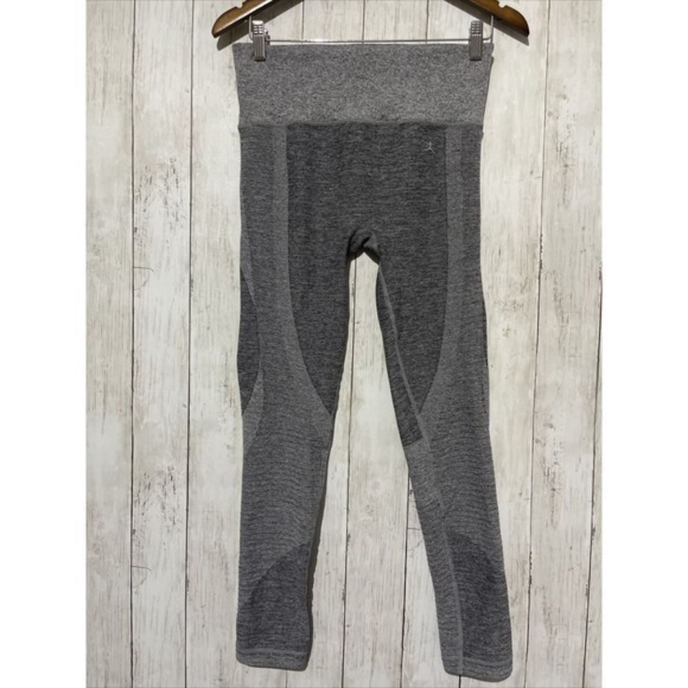 Danskin M Leggings Women Gray Good Seamless High Rise Space Dye Athletic Workout